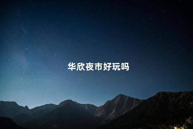 华欣夜市好玩吗