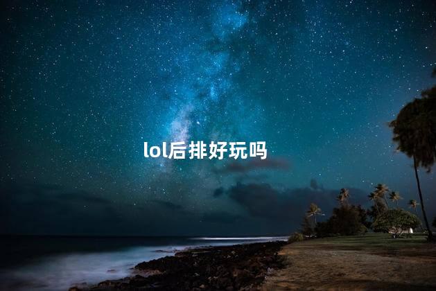 lol后排好玩吗