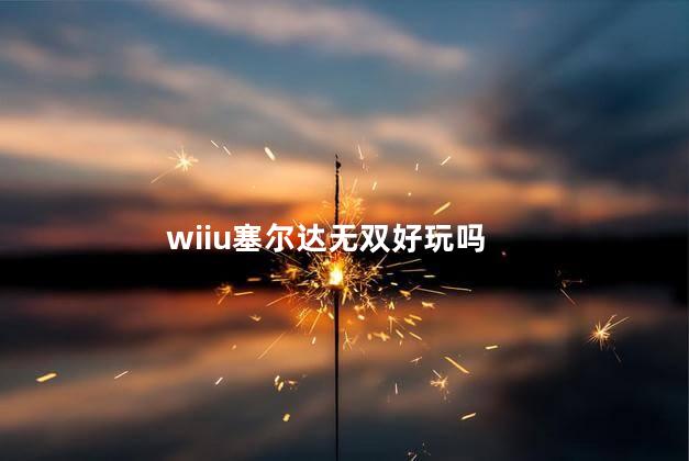 wiiu塞尔达无双好玩吗