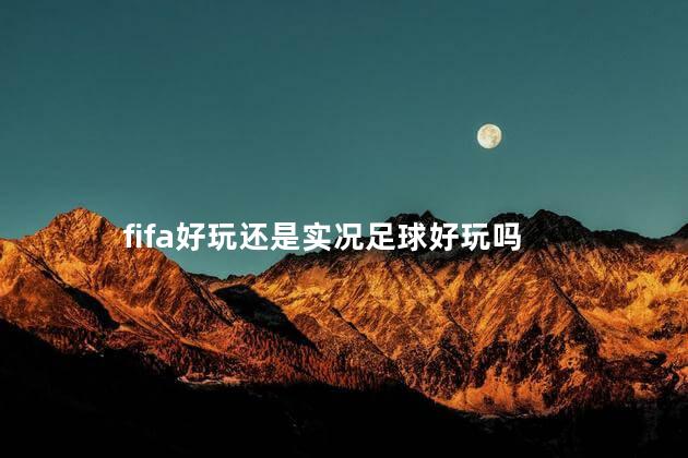 fifa好玩还是实况足球好玩吗