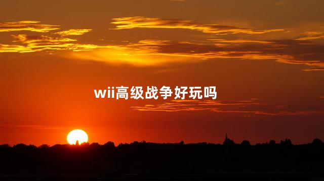 wii高级战争好玩吗