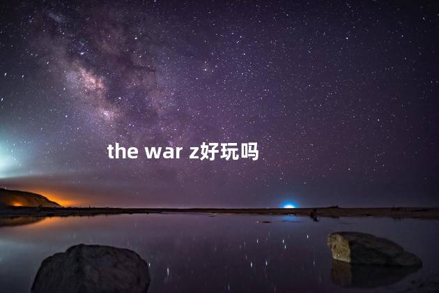 the war z好玩吗