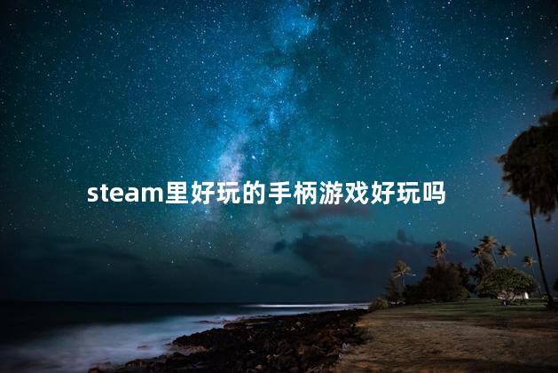 steam里好玩的手柄游戏好玩吗